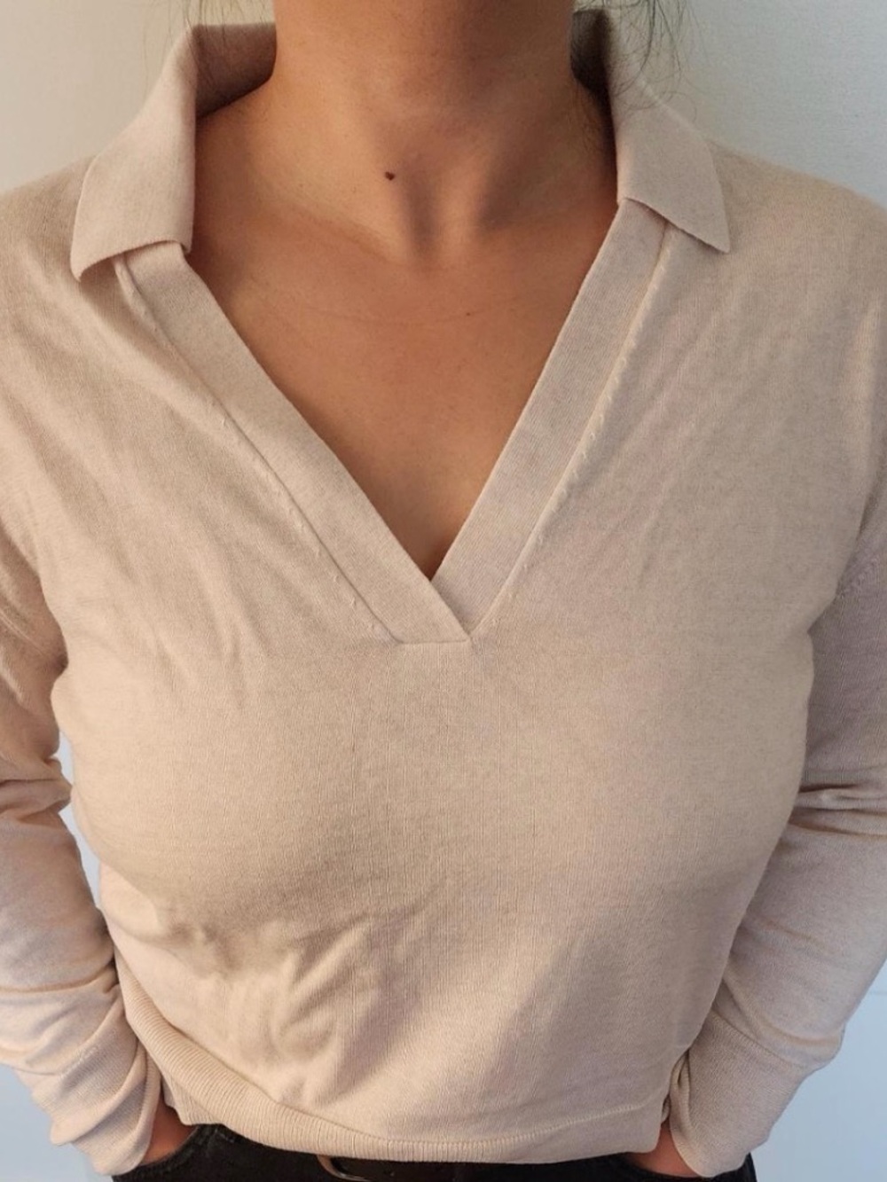 Canvas Linen Blend Knit Polo